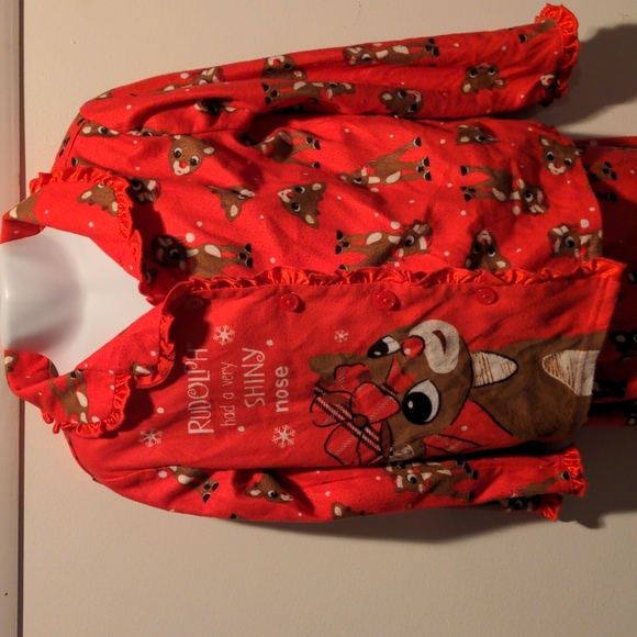 Red Rudolph the red nosed reindeer pajamas - Picture 2 of 7